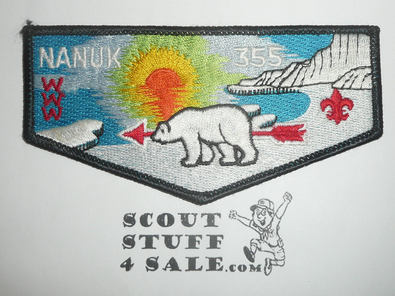 Order of the Arrow Lodge #355 Nanuk s12 Flap Patch - Boy Scout