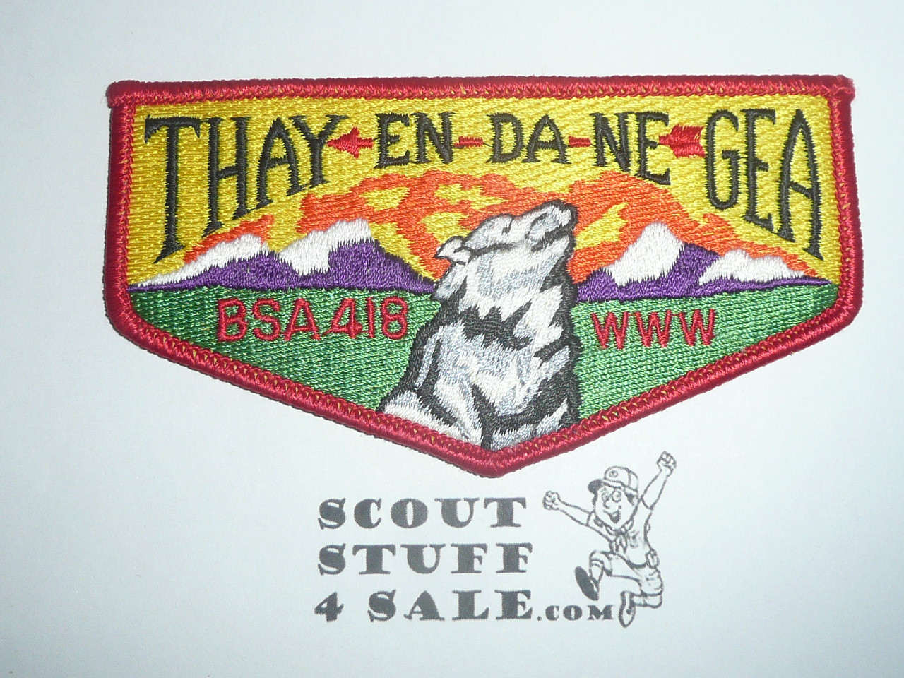 Order of the Arrow Lodge #418 Thay-En-Da-Ne-Gea s8 Brotherhood Flap Patch
