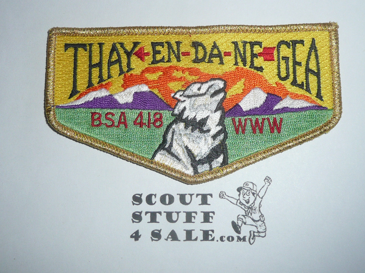Order of the Arrow Lodge #418 Thay-En-Da-Ne-Gea s13 Vigil Flap Patch