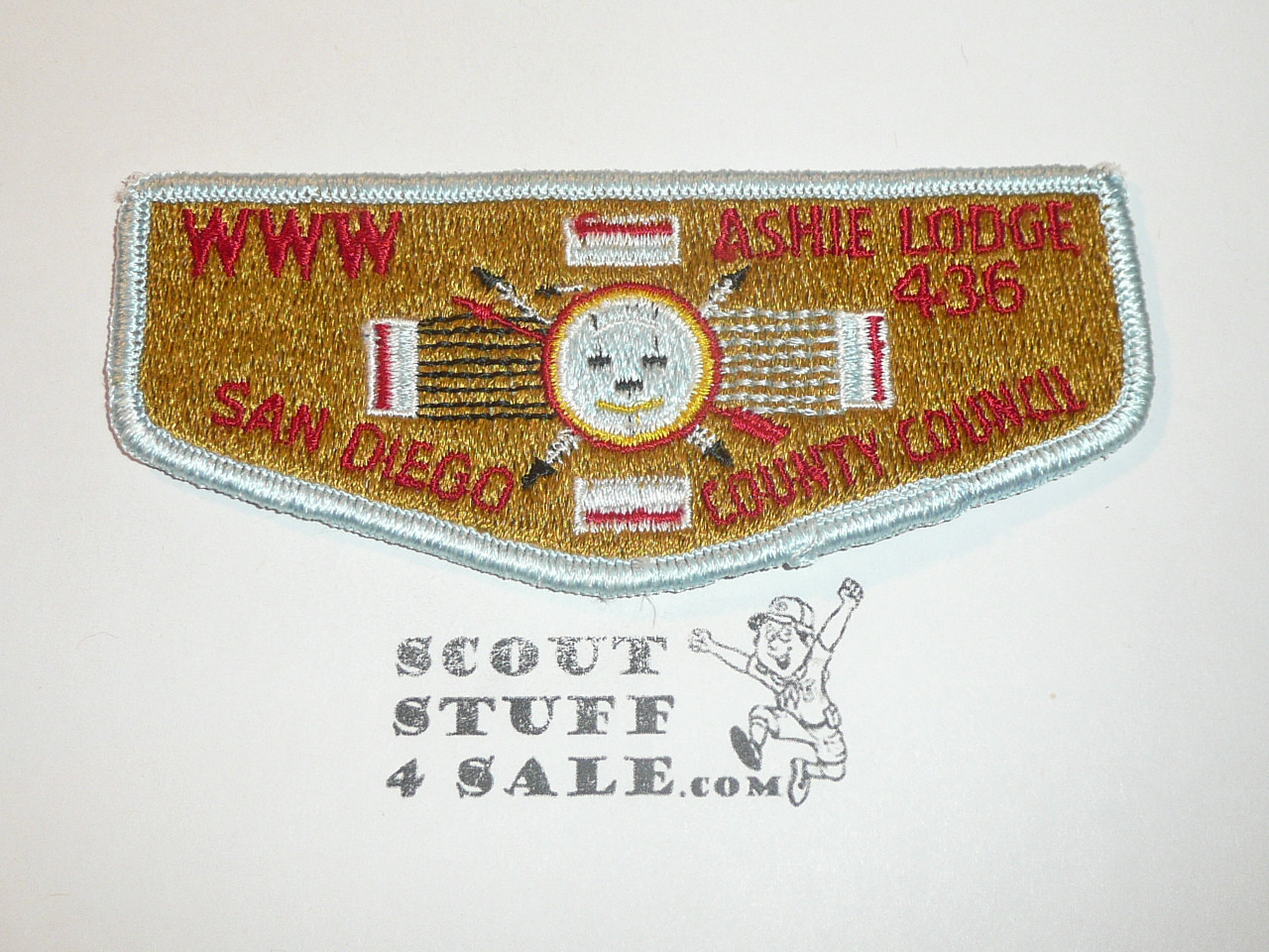 Order of the Arrow Lodge #436 Ashie S4 Flap Patch - Scout