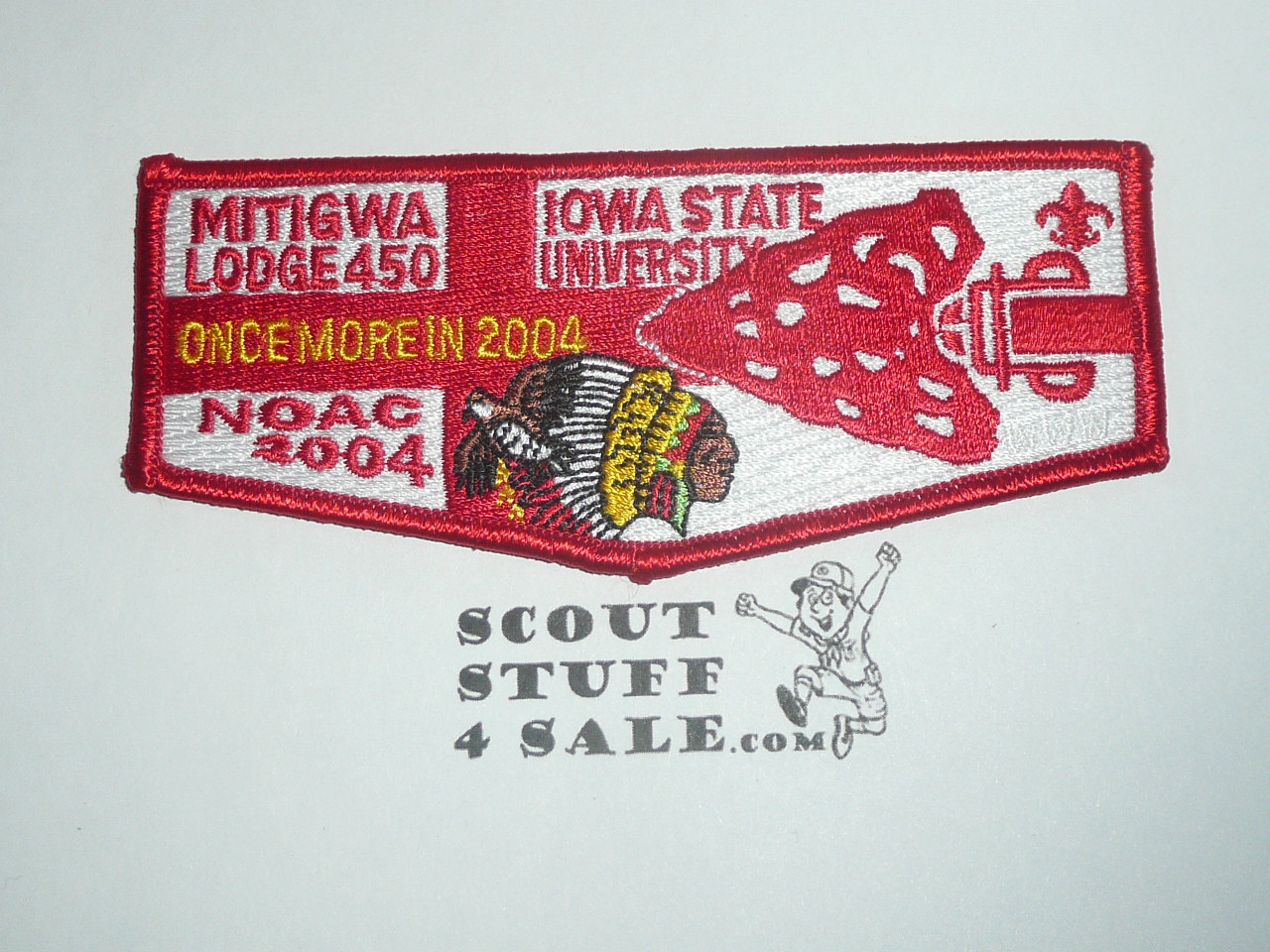 Order of the Arrow Lodge #450 Mitigwa s21 2004 NOAC Flap Patch