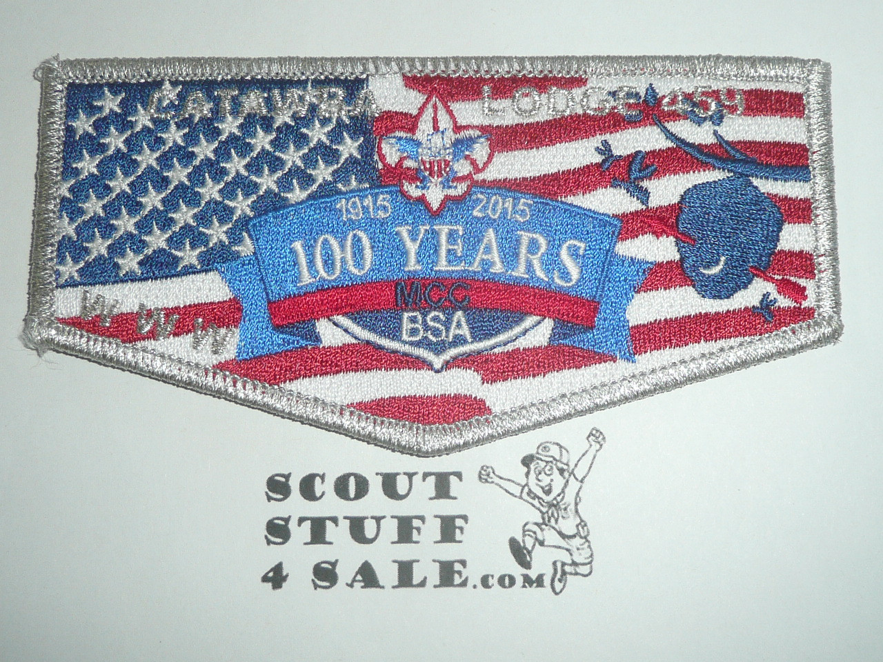 Order of the Arrow Lodge #459 Catawba 2015 100th Anniversary Flap Patch