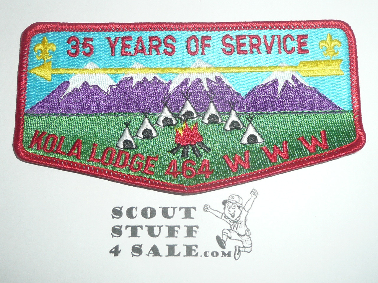Order of the Arrow Lodge #464 Kola s22 35th Anniversary Flap Patch