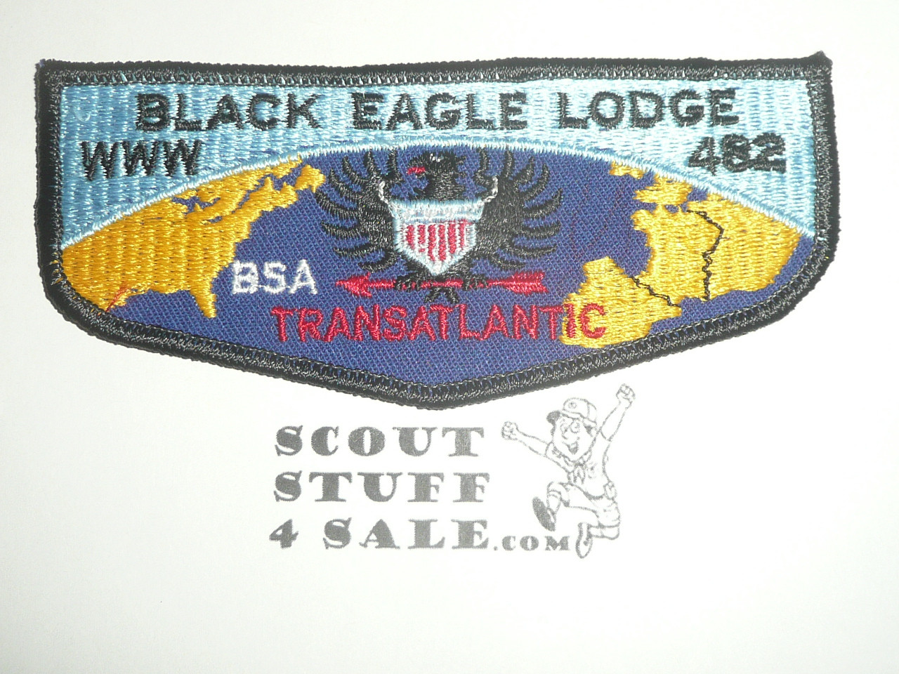 Order of the Arrow Lodge #482 Black Eagle f9 Flap Patch