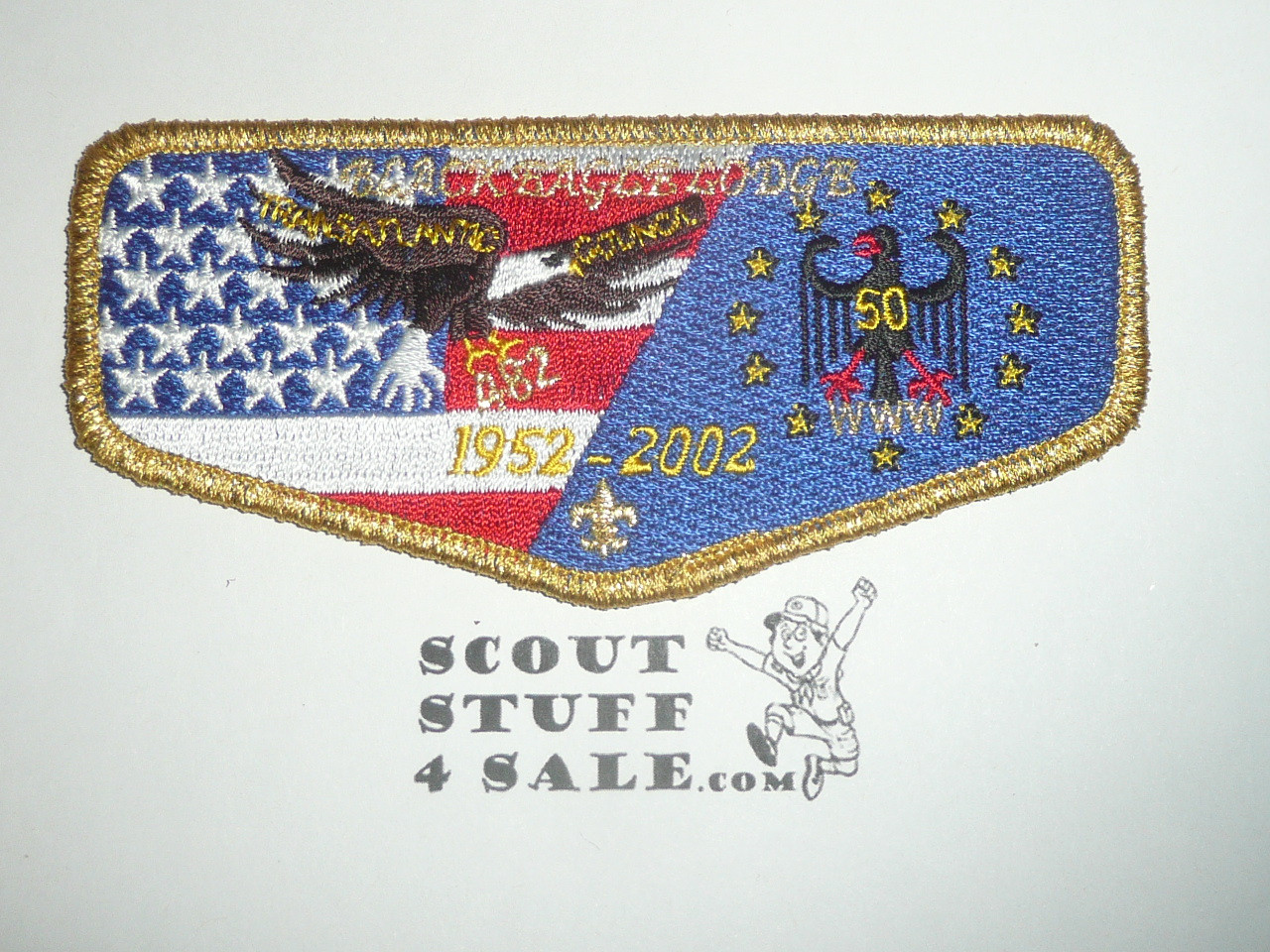 Order of the Arrow Lodge #482 Black Eagle s19 50th Anniversary Flap Patch