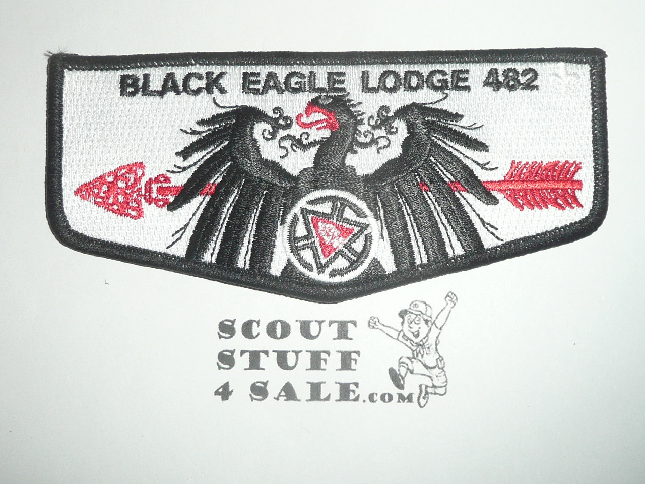 Order of the Arrow Lodge #482 Black Eagle s78 OA 100th Anniversary Flap Patch, 200 made