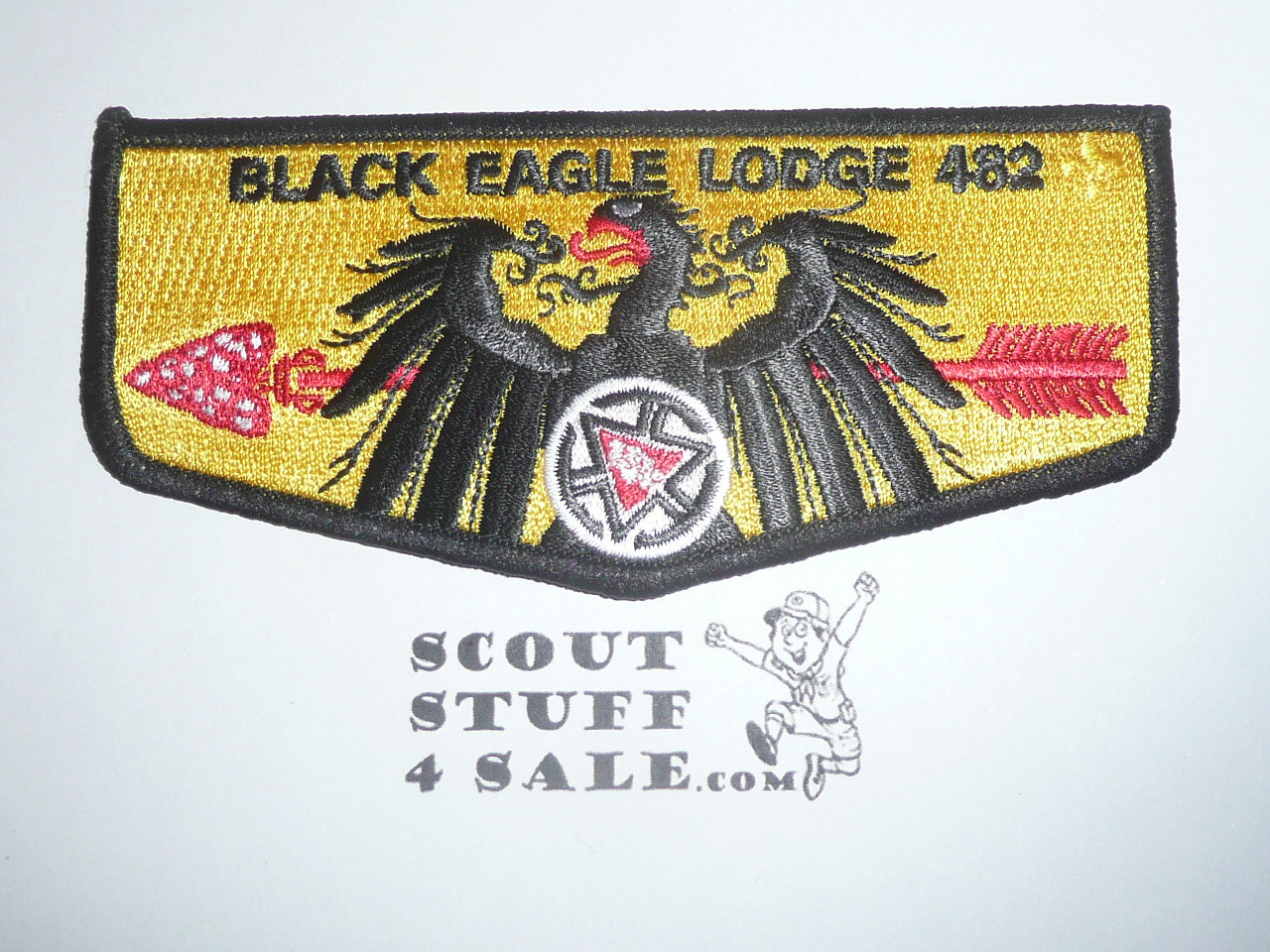 Order of the Arrow Lodge #482 Black Eagle s77 OA 100th Anniversary Flap Patch