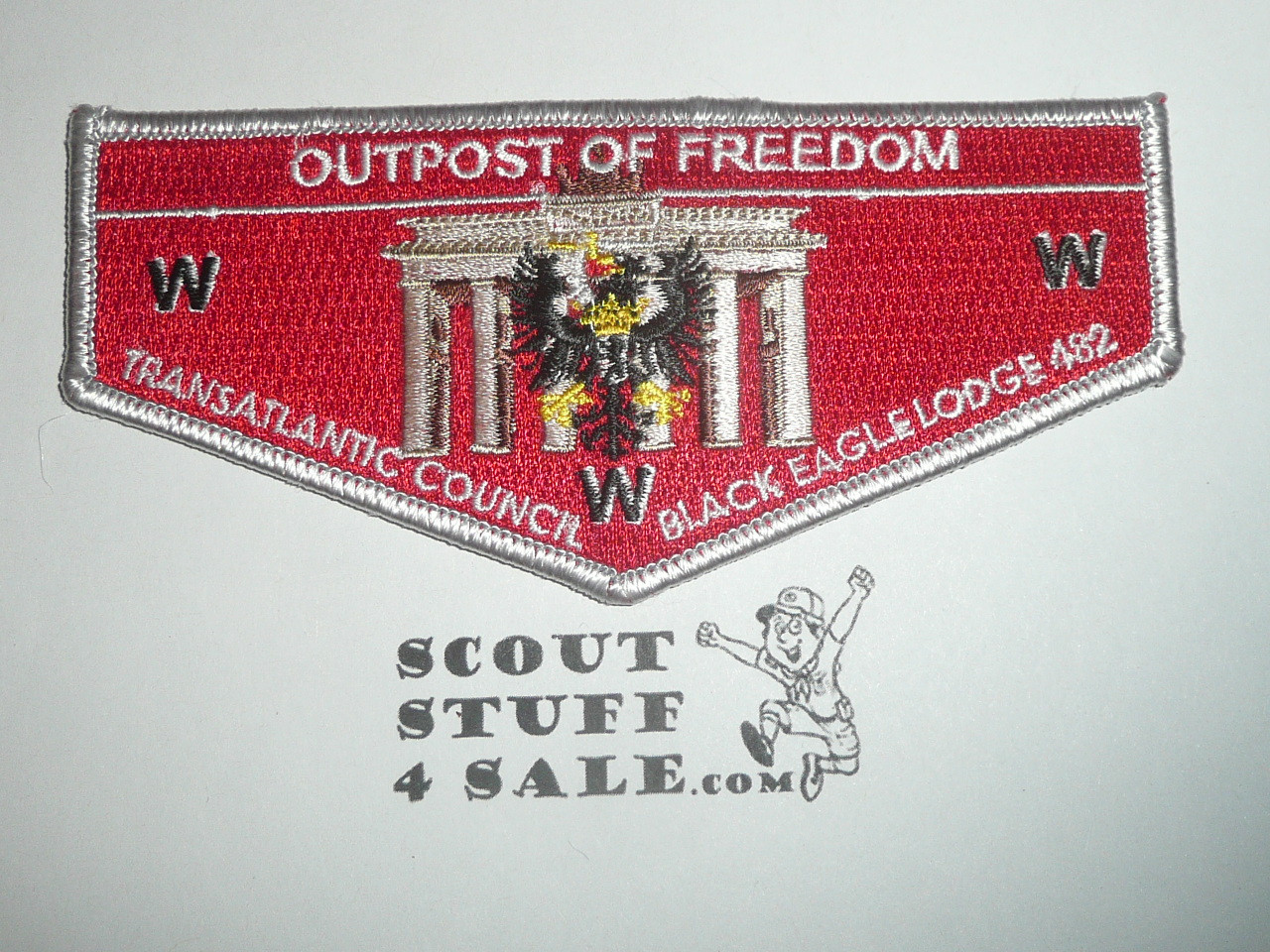 Order of the Arrow Lodge #482 Black Eagle s34 Berlin Outpost of Freedom Flap Patch