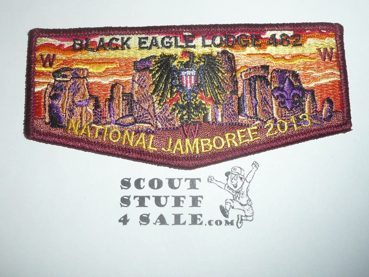 Order of the Arrow Lodge #482 Black Eagle 2013 National Jamboree Flap Patch