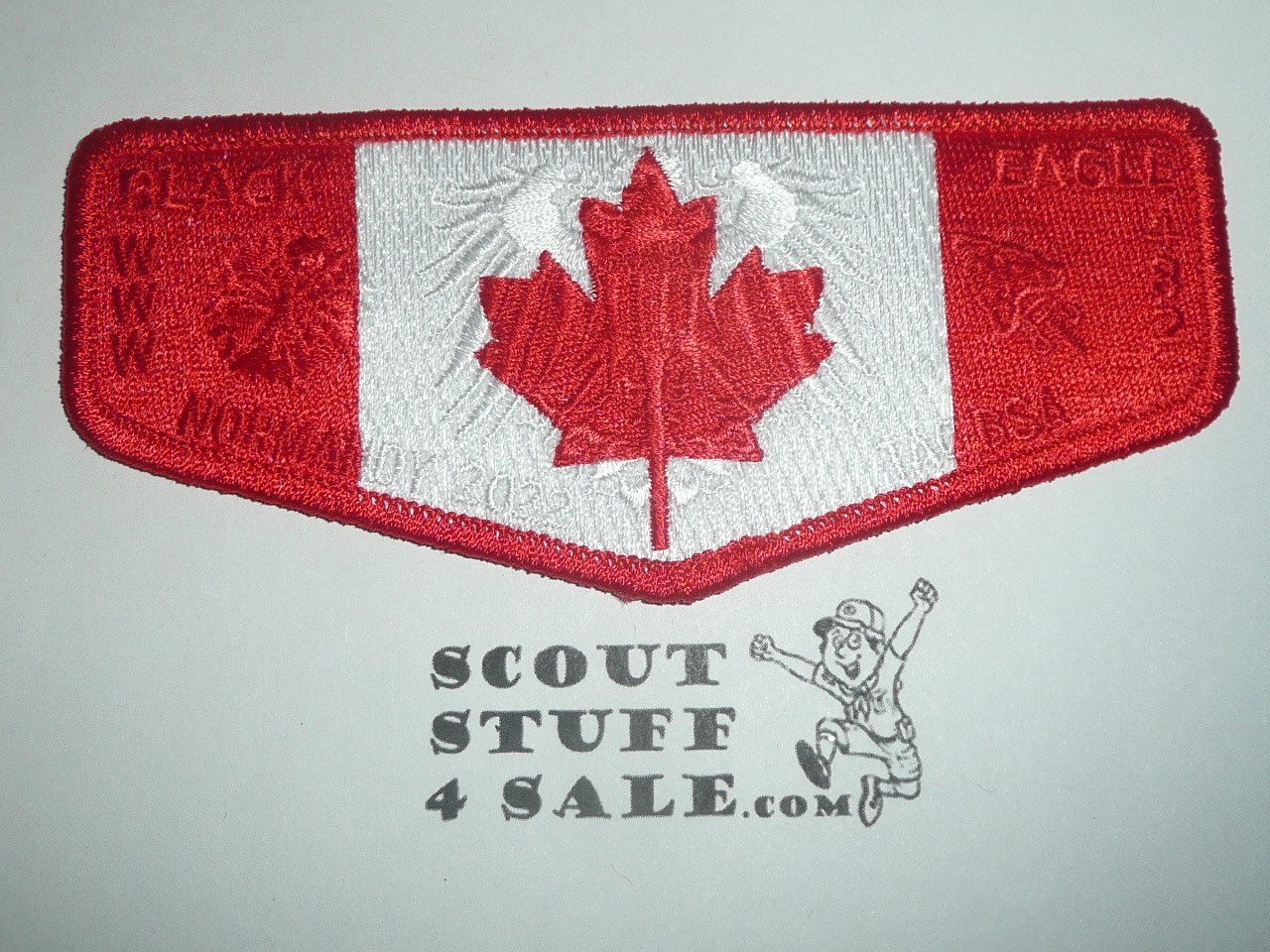 Order of the Arrow Lodge #482 Black Eagle s170 Canada Country Flap Patch