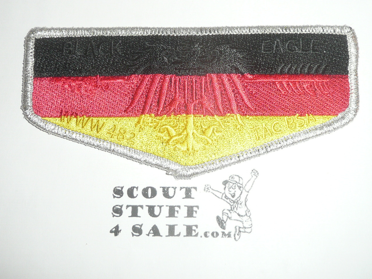 Order of the Arrow Lodge #482 Black Eagle s202 Germany Country Flap Patch