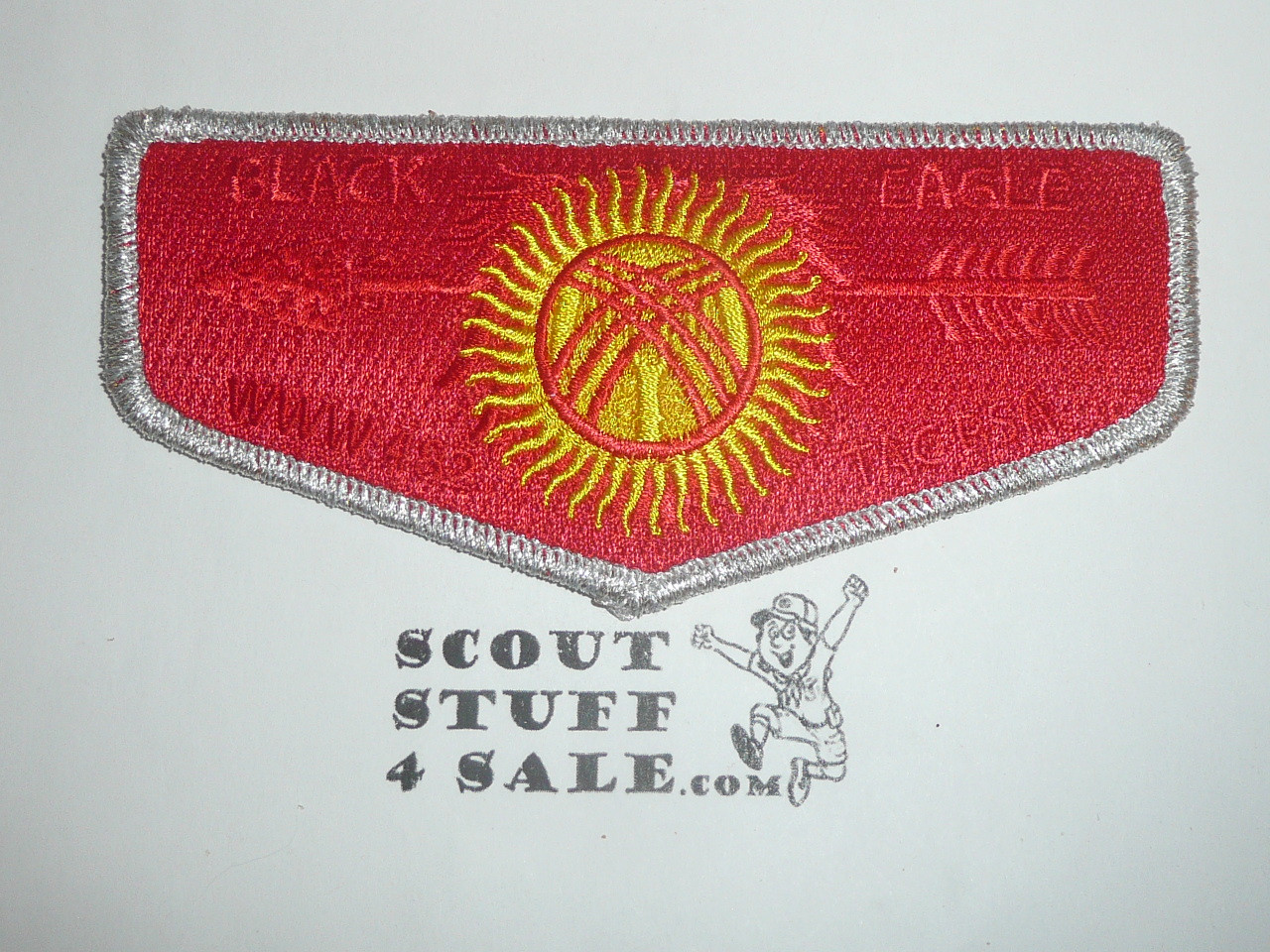 Order of the Arrow Lodge #482 Black Eagle s212 Kyrgyzstan Country Flap Patch