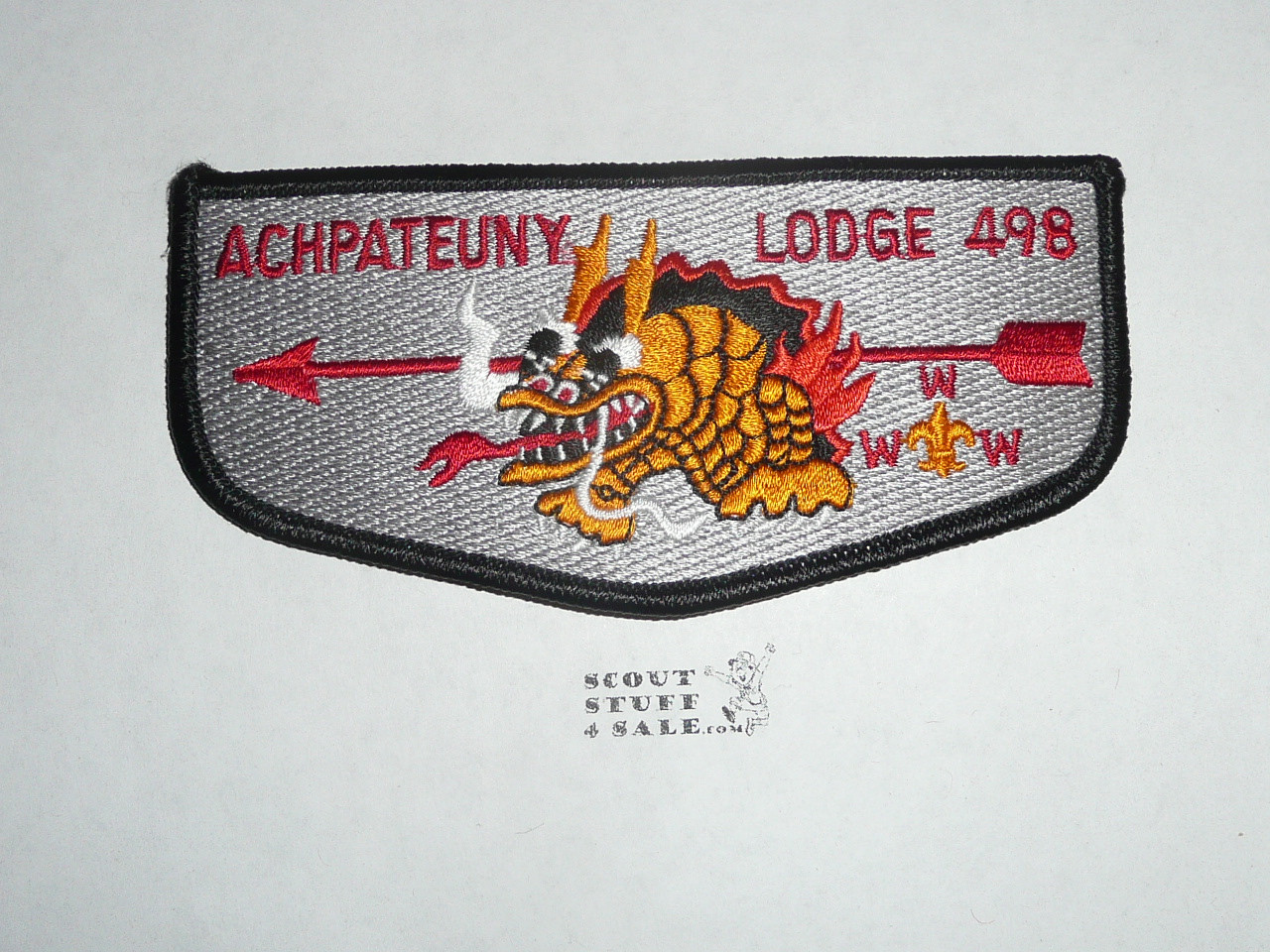 Order of the Arrow Lodge #498 Achpateuny s4 Flap Patch, lite use