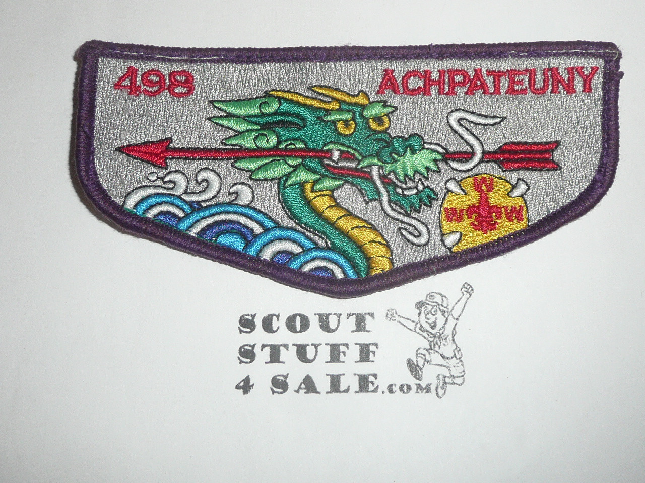 Order of the Arrow Lodge #498 Achpateuny s7 Flap Patch, lite use