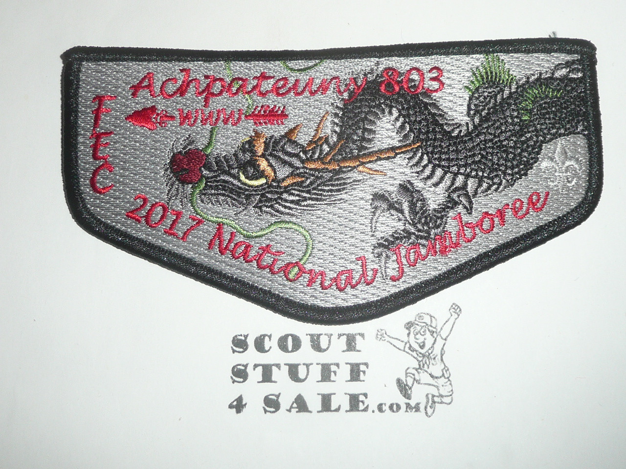 Order of the Arrow Lodge #498 Achpateuny 2017 National Jamboree Pokemon Flap Patch, issue 3