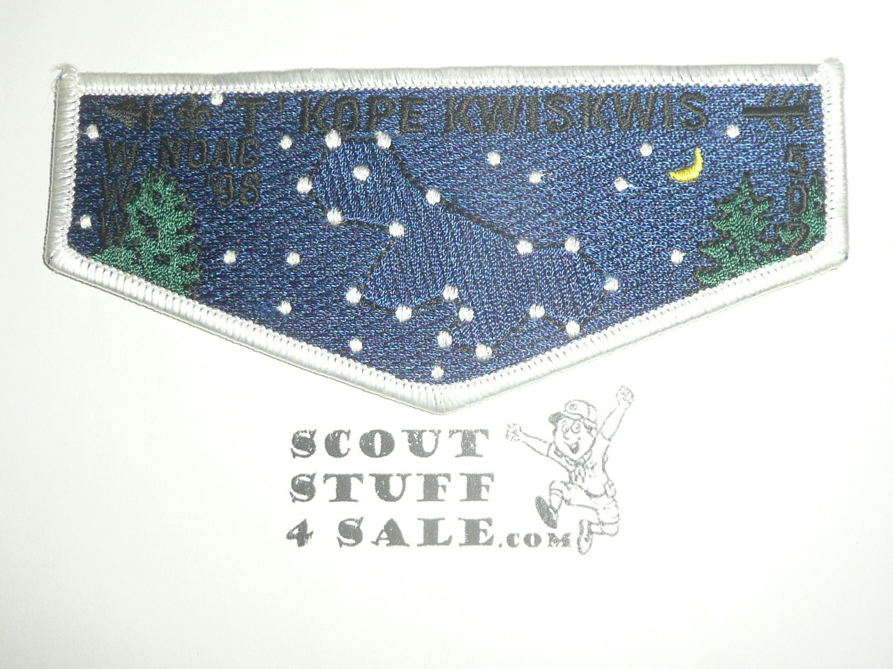 Order of the Arrow Lodge #502 T'Kope Kwiskwis s31 1998 NOAC Flap Patch