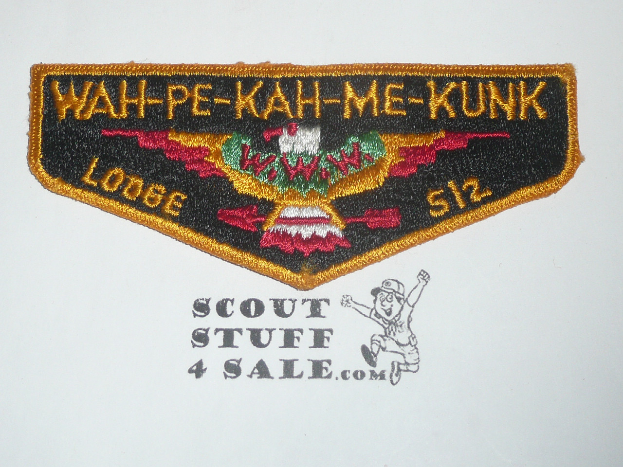 Order of the Arrow Lodge #512 Wah-Pe-Kah-Me-Kunk s1 Flap Patch
