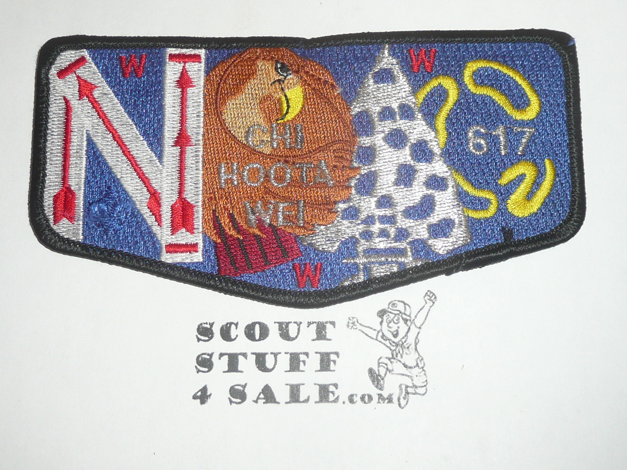 Order of the Arrow Lodge #617 Chi-Hoota-Wei s17 2000 NOAC Delegate Flap Patch