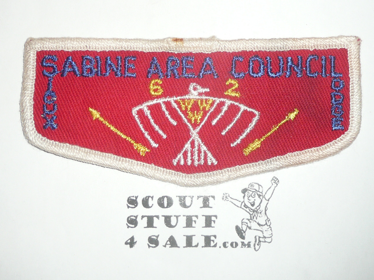 Order of the Arrow Lodge #62 Sioux f2 Flap Patch