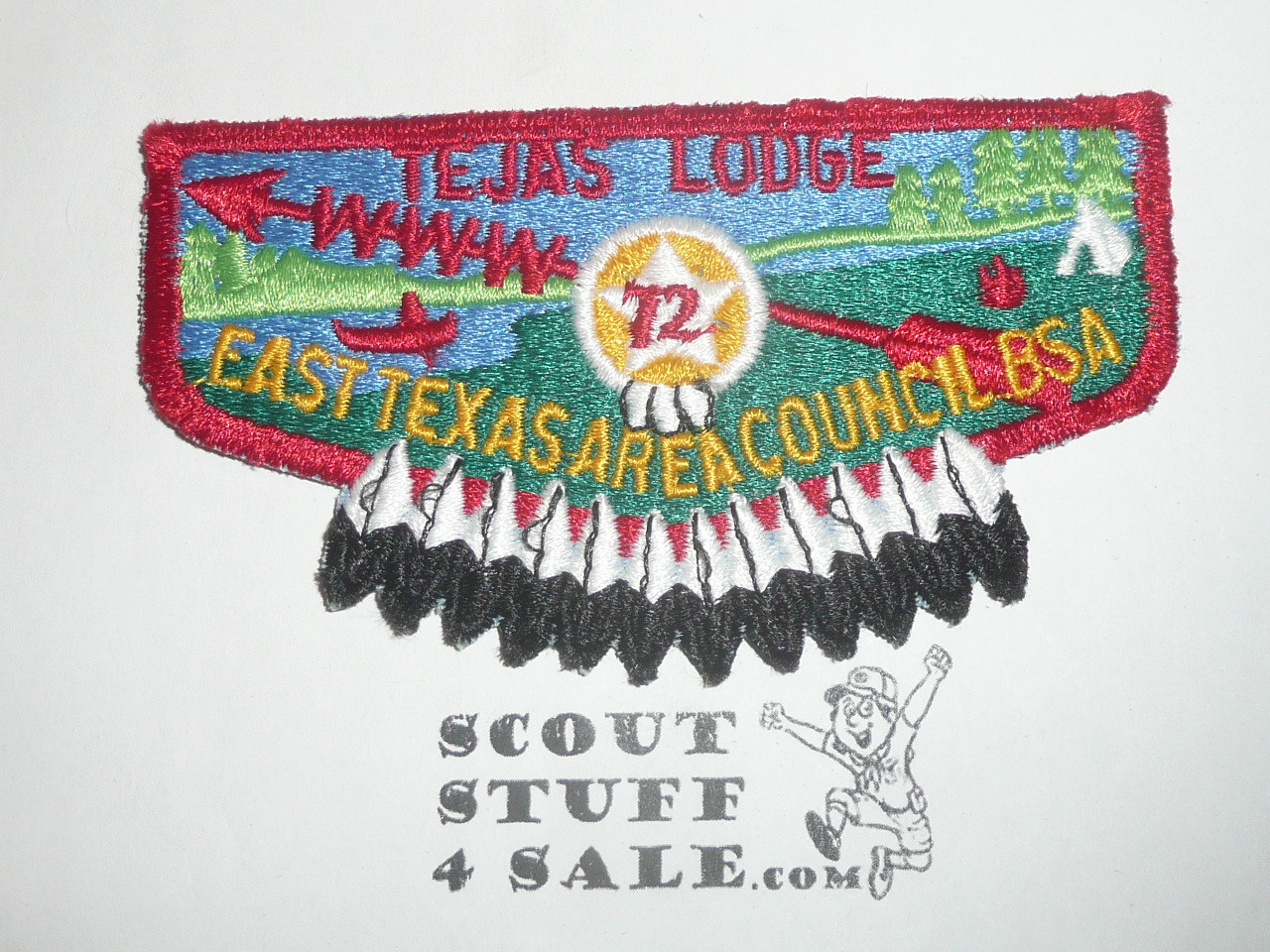 Order of the Arrow Lodge #72 Tejas s4 Flap Patch