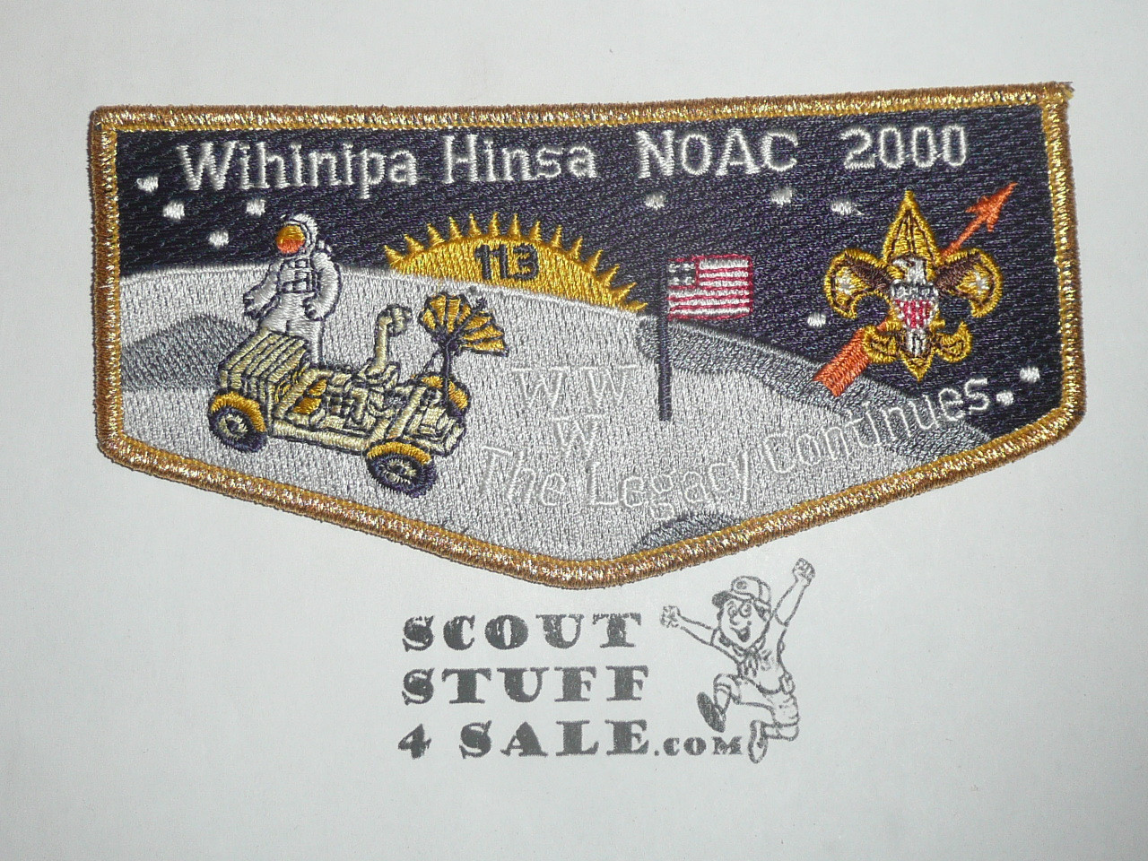 Order of the Arrow Lodge #113 Wihinipa Hinsa s34 2000 NOAC Flap Patch