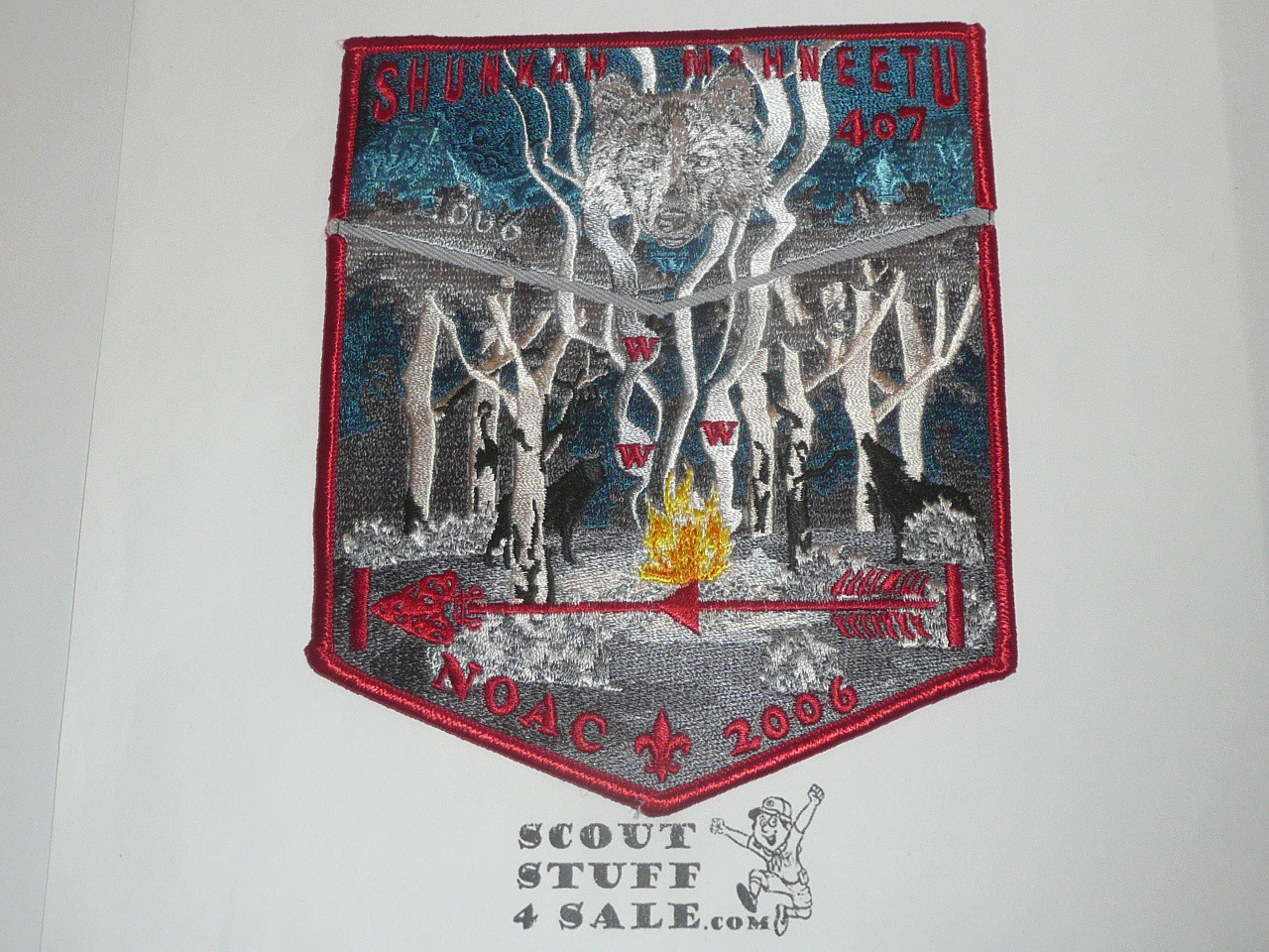 Order of the Arrow Lodge #407 Shunkah Mahneetu 2006 NOAC 2-piece Flap Patch