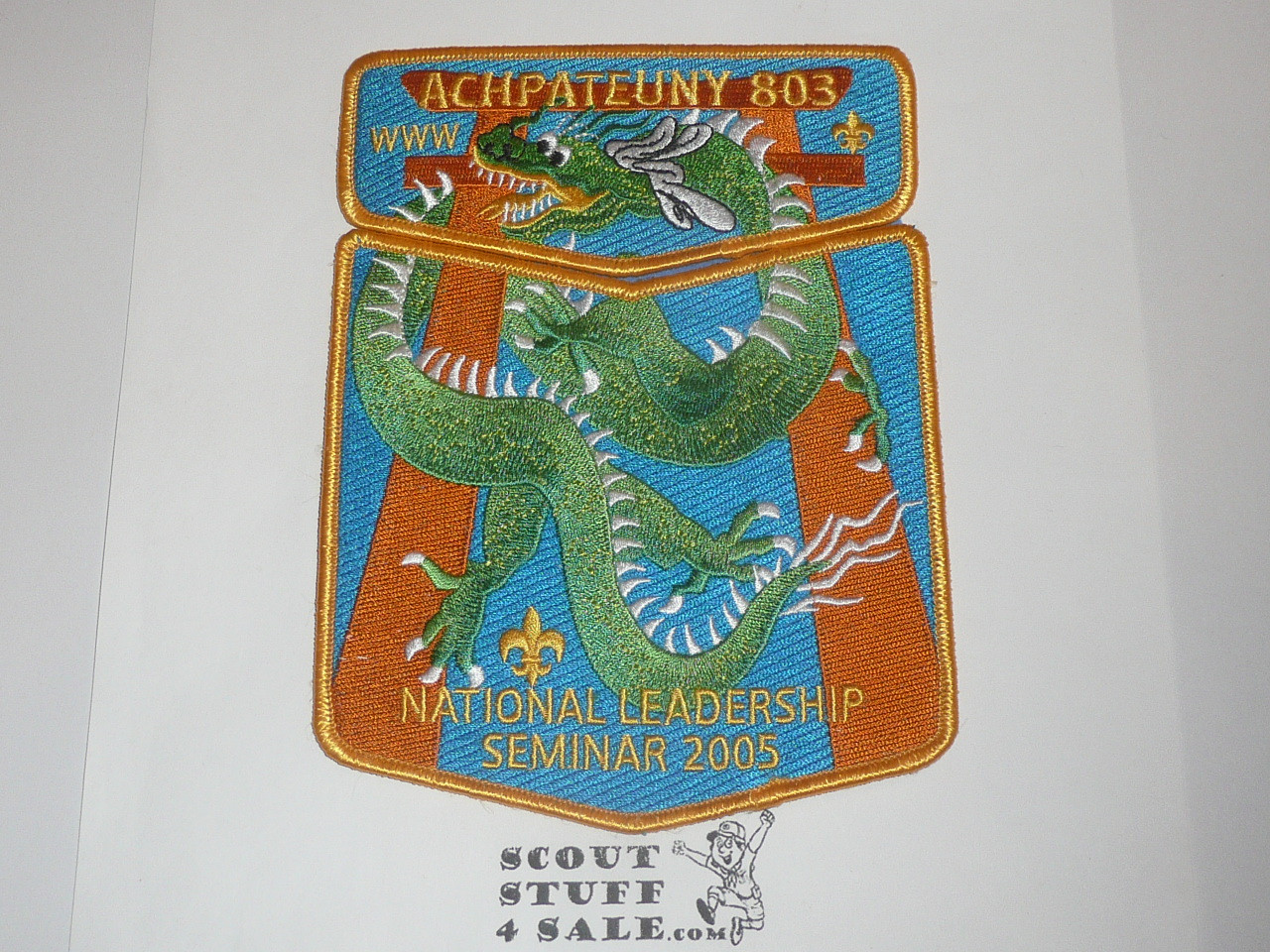 Order of the Arrow Lodge #498 Achpateuny 2005 National Leadership Seminar 2-piece Flap Patch Set