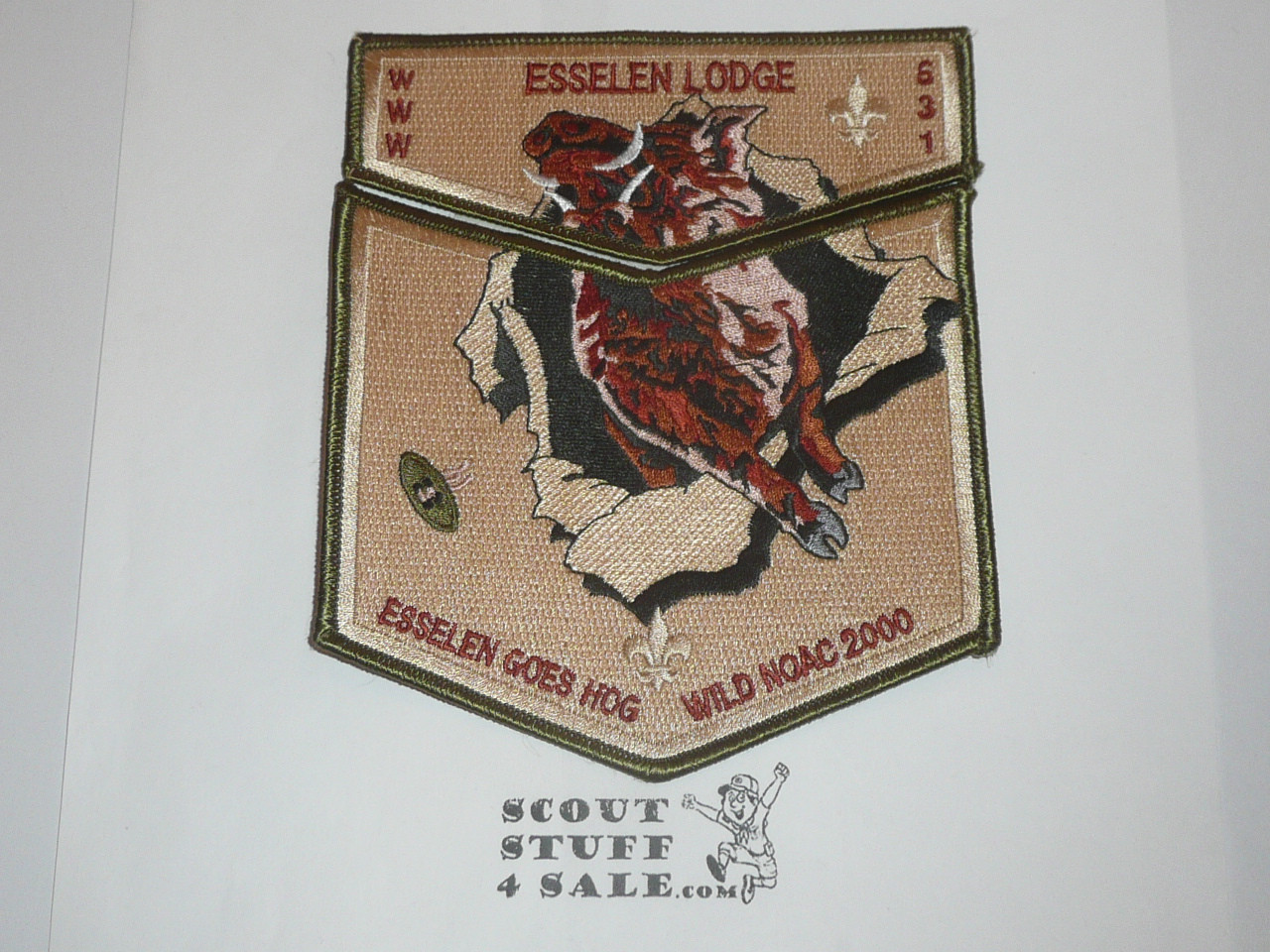 Order of the Arrow Lodge #531 Esselen 2000 NOAC 2-piece Flap Patch