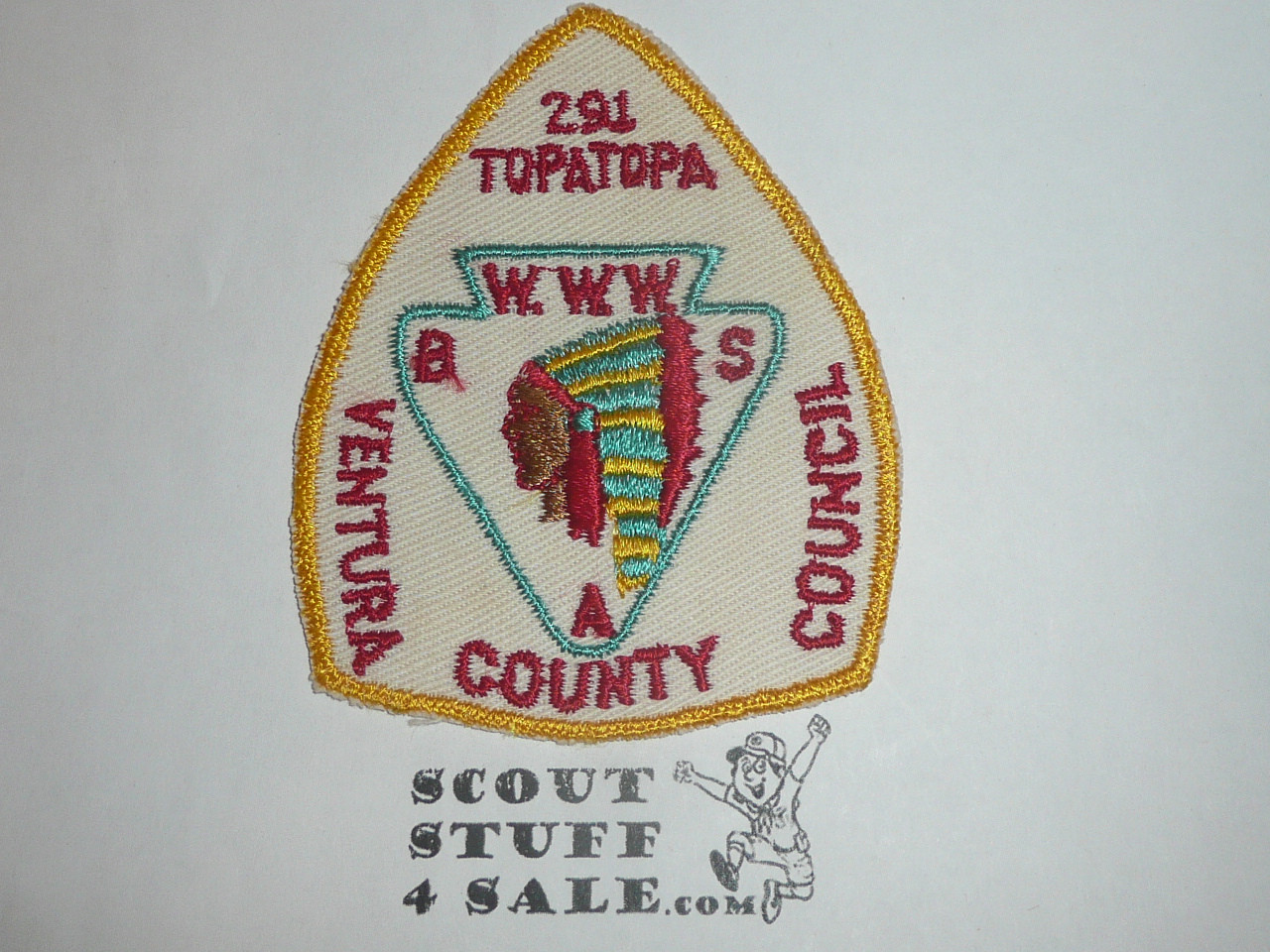 Order of the Arrow Lodge #291 Topa Topa a2a Arrowhead Patch