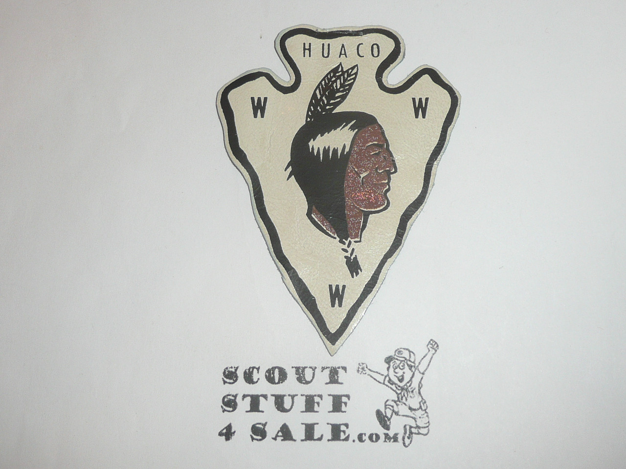 Order of the Arrow Lodge #327 Huaco l1 Leather Arrowhead Patch