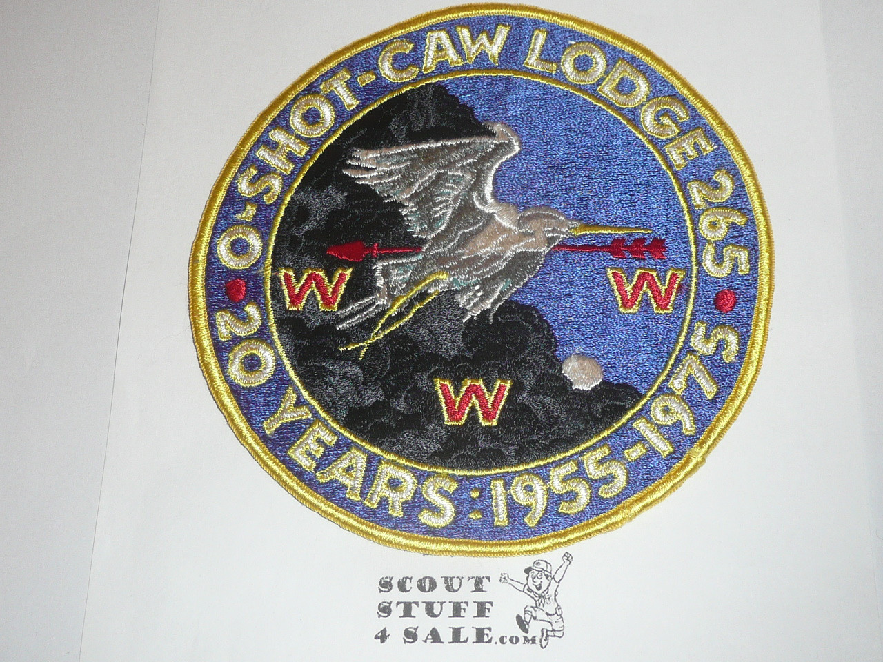 Order of the Arrow Lodge #265 O-Shot-Caw j1 20th Anniversary Jacket Patch