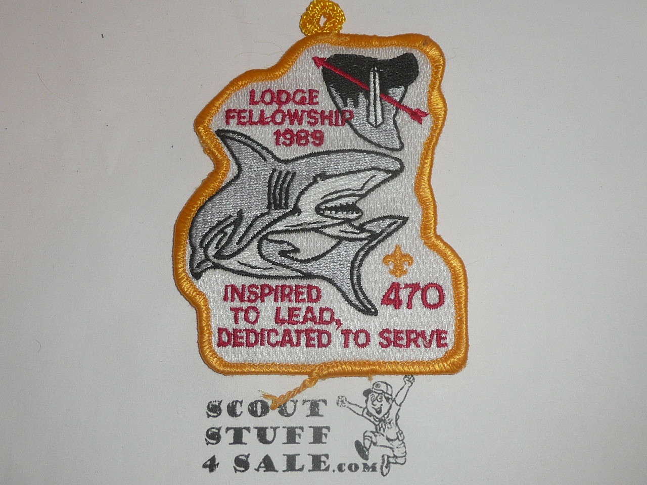 Order of the Arrow Lodge #470 Amangamek-Wipit 1989 Fellowship Patch