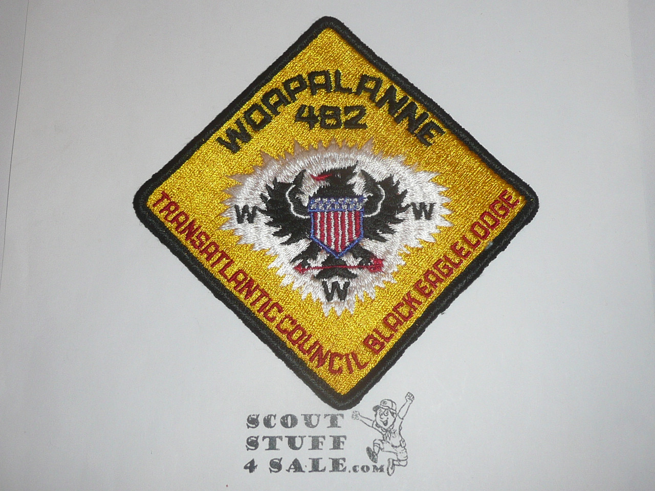 Order of the Arrow Lodge #482 Black Eagle x3 Patch