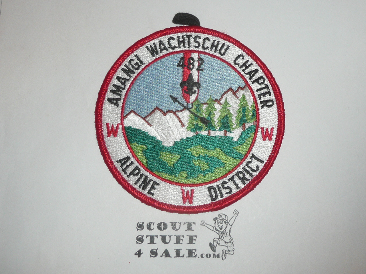 Order of the Arrow Lodge #482 Black Eagle Amangi Wachtschu Chapter r1 Patch