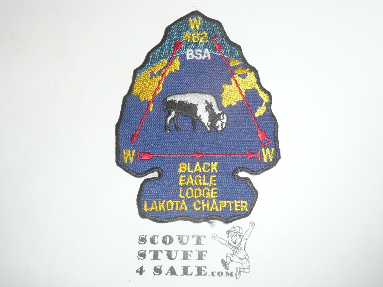 Order of the Arrow Lodge #482 Black Eagle Lakota Chapter a2 Patch