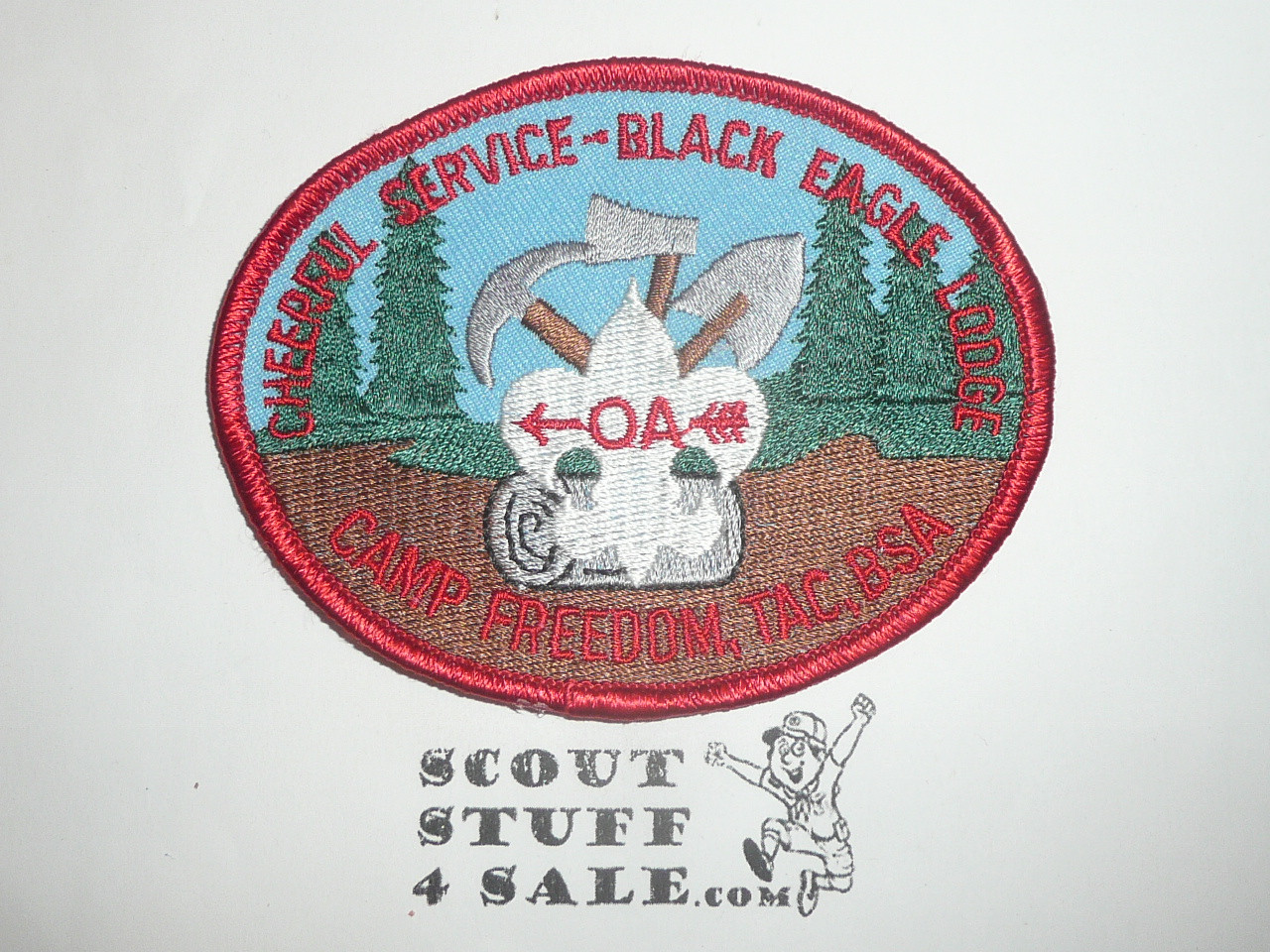 Order of the Arrow Lodge #482 Black Eagle x5 1997 Camp Freedom Service Patch