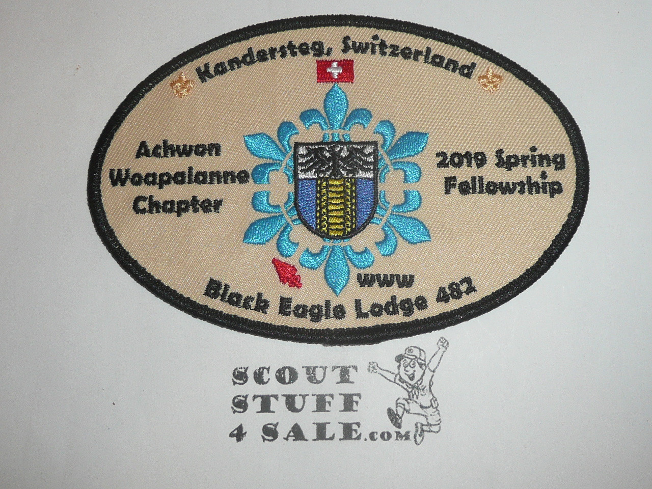 Order of the Arrow Lodge #482 Black Eagle Achwon Woapalanne Chapter 2019 Fellowship Patch