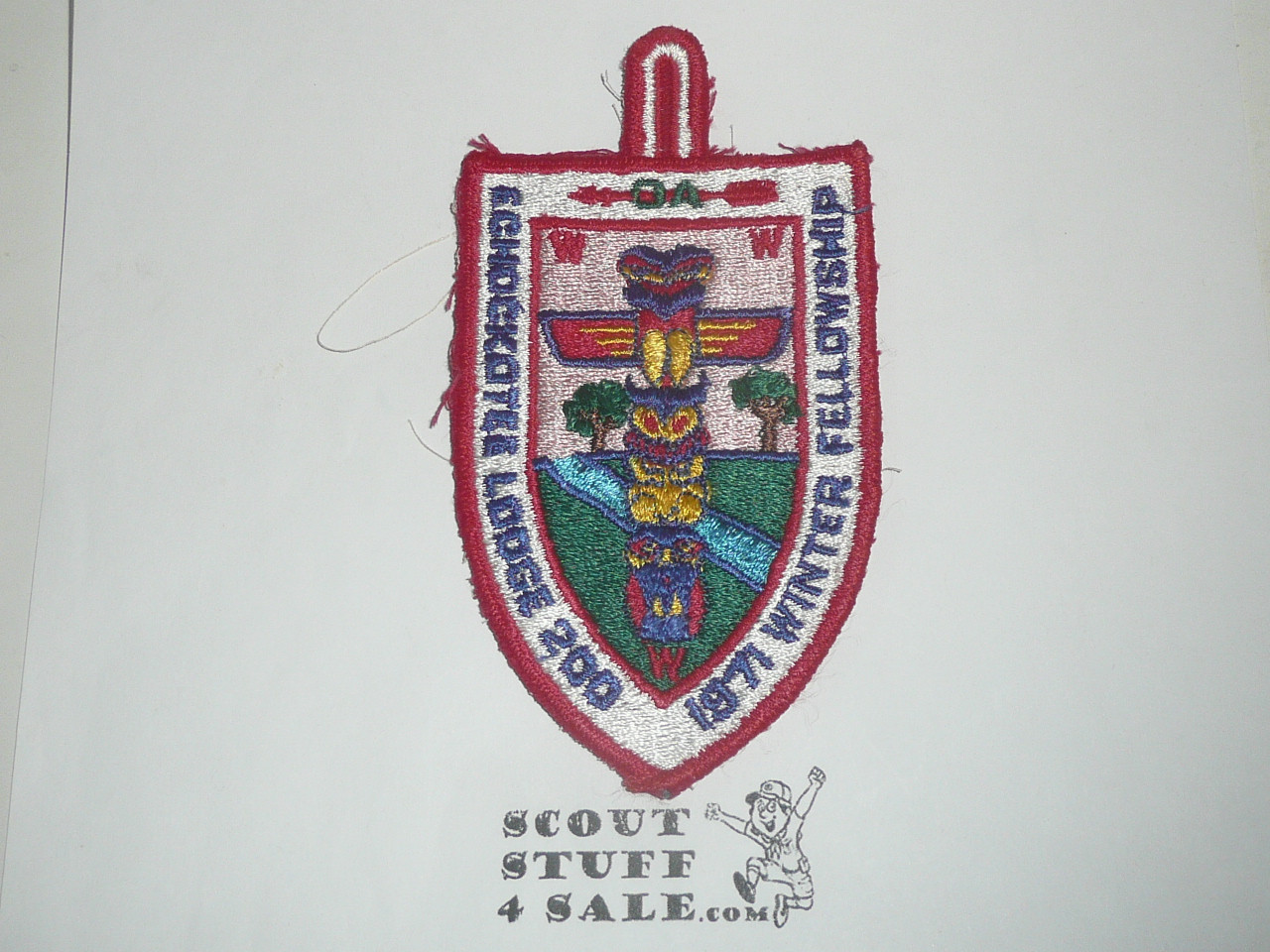 Order of the Arrow Lodge #200 Echockotee 1971 Winter Fellowship Patch