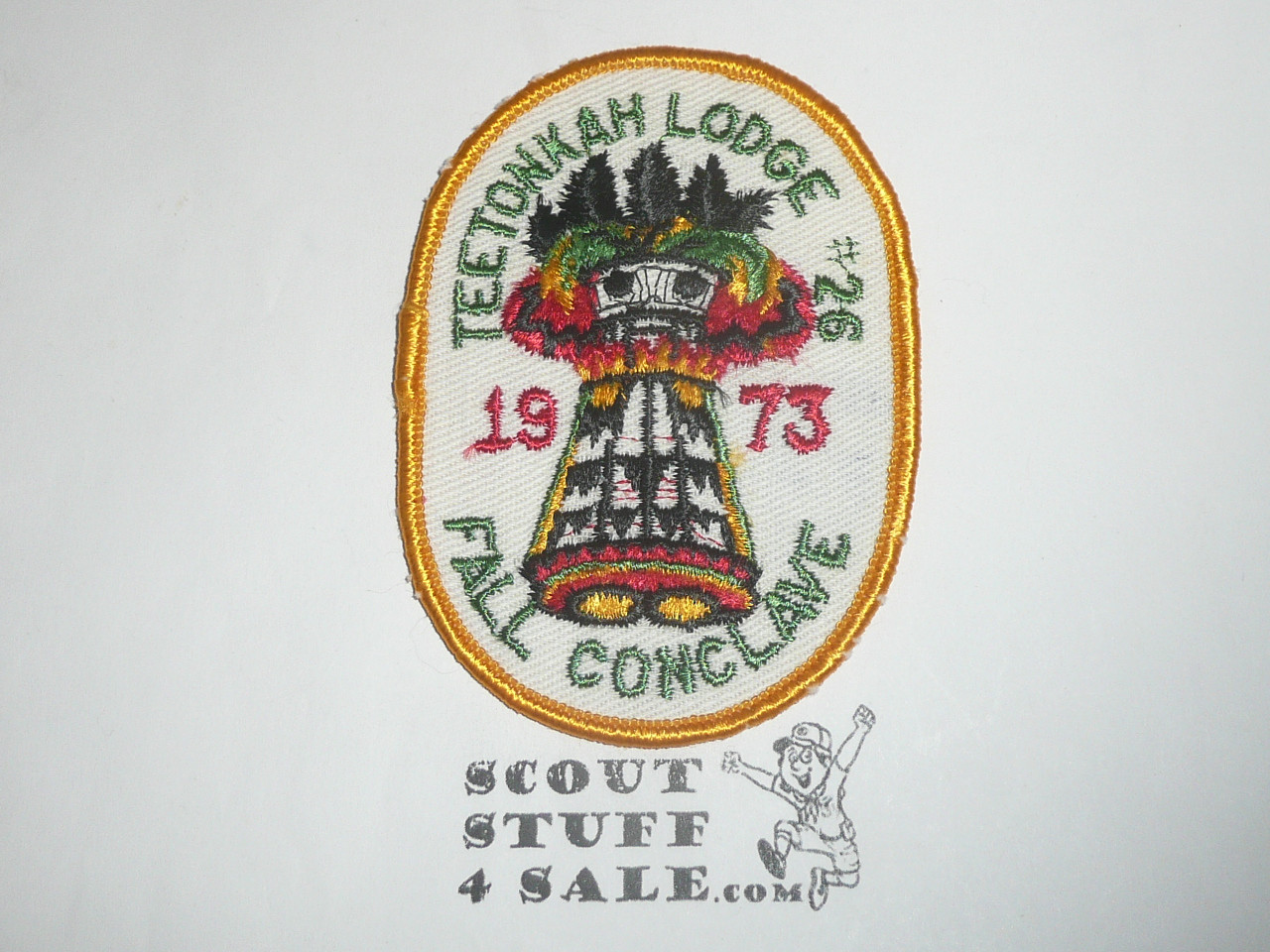 Order of the Arrow Lodge #206 Teetonkah 1973 Fall Conclave Patch