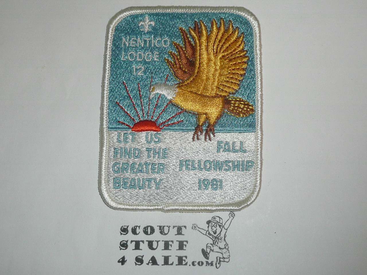 Order of the Arrow Lodge #12 Nentico 1981 Fall Fellowship Patch