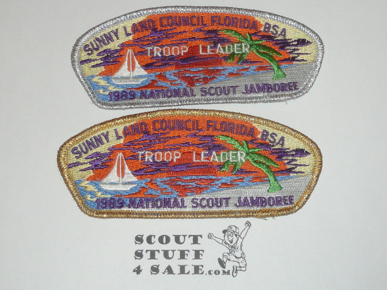 1989 National Jamboree JSP - Sunny Land Council Troop Leader, 2 different bdrs