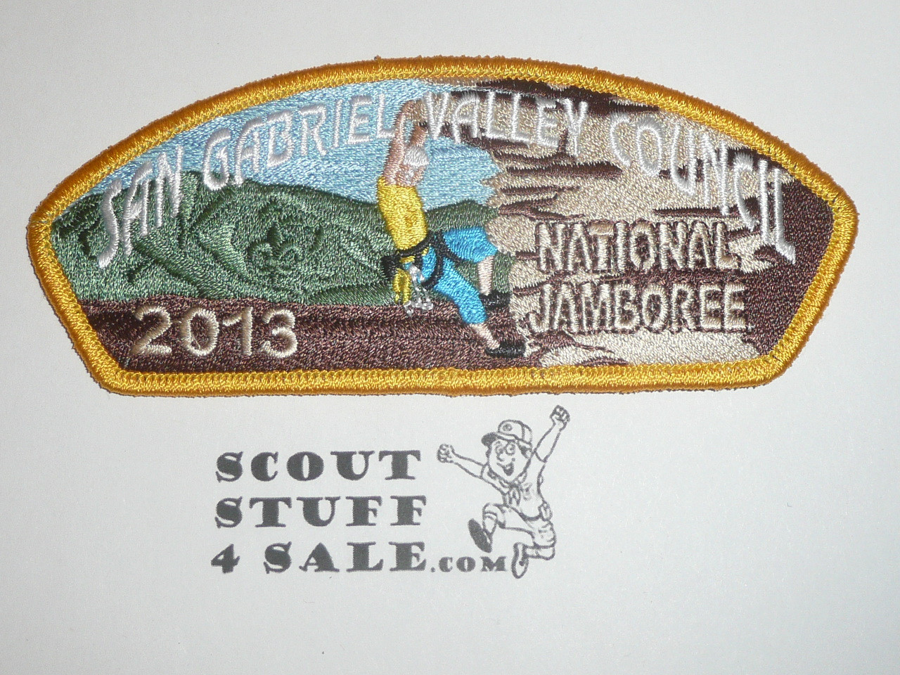 2013 National Jamboree JSP - San Gabriel Valley Council, yellow bdr