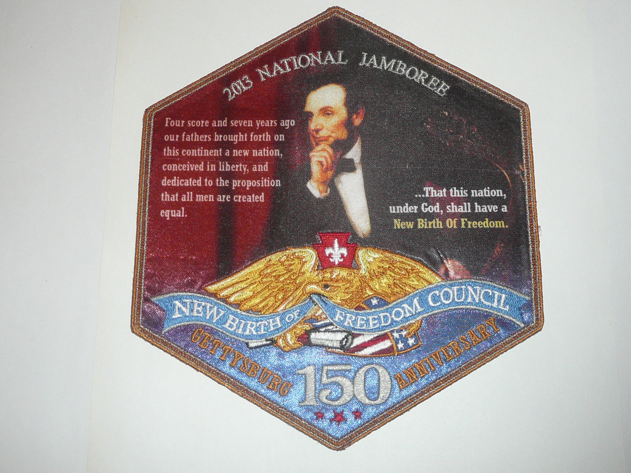 2013 National Jamboree JSP - New Birth of Freedom Council, complete set with Jacket Patch