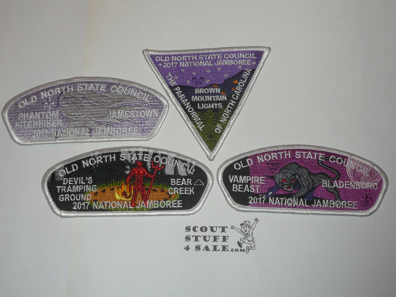 2017 National Jamboree JSP - Old North State Council, set of 3 JSP's and CP