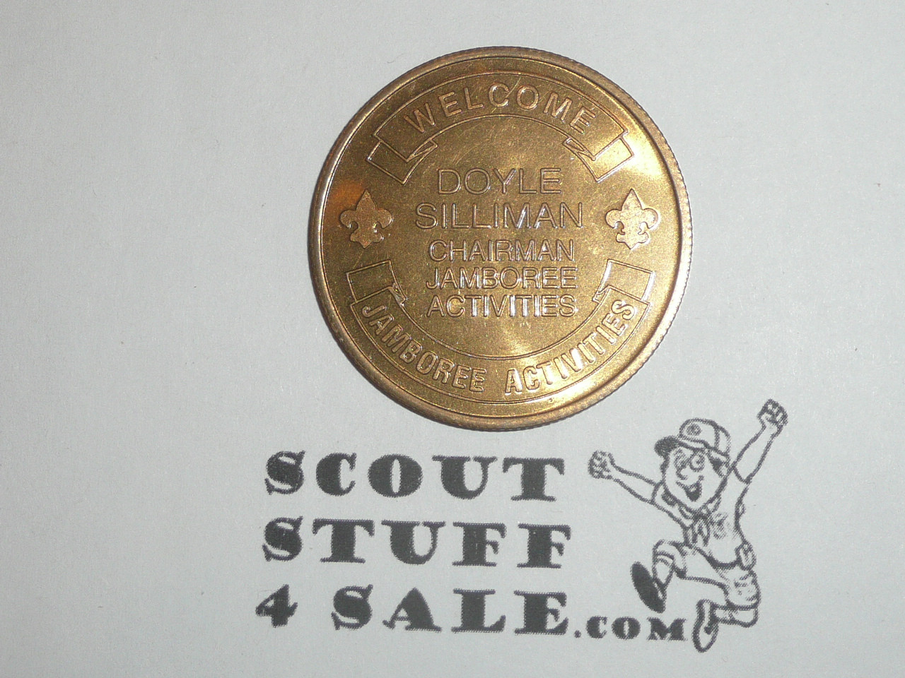 1997 National Jamboree Coin / Token from Jamboree Activities Chairman, gold color