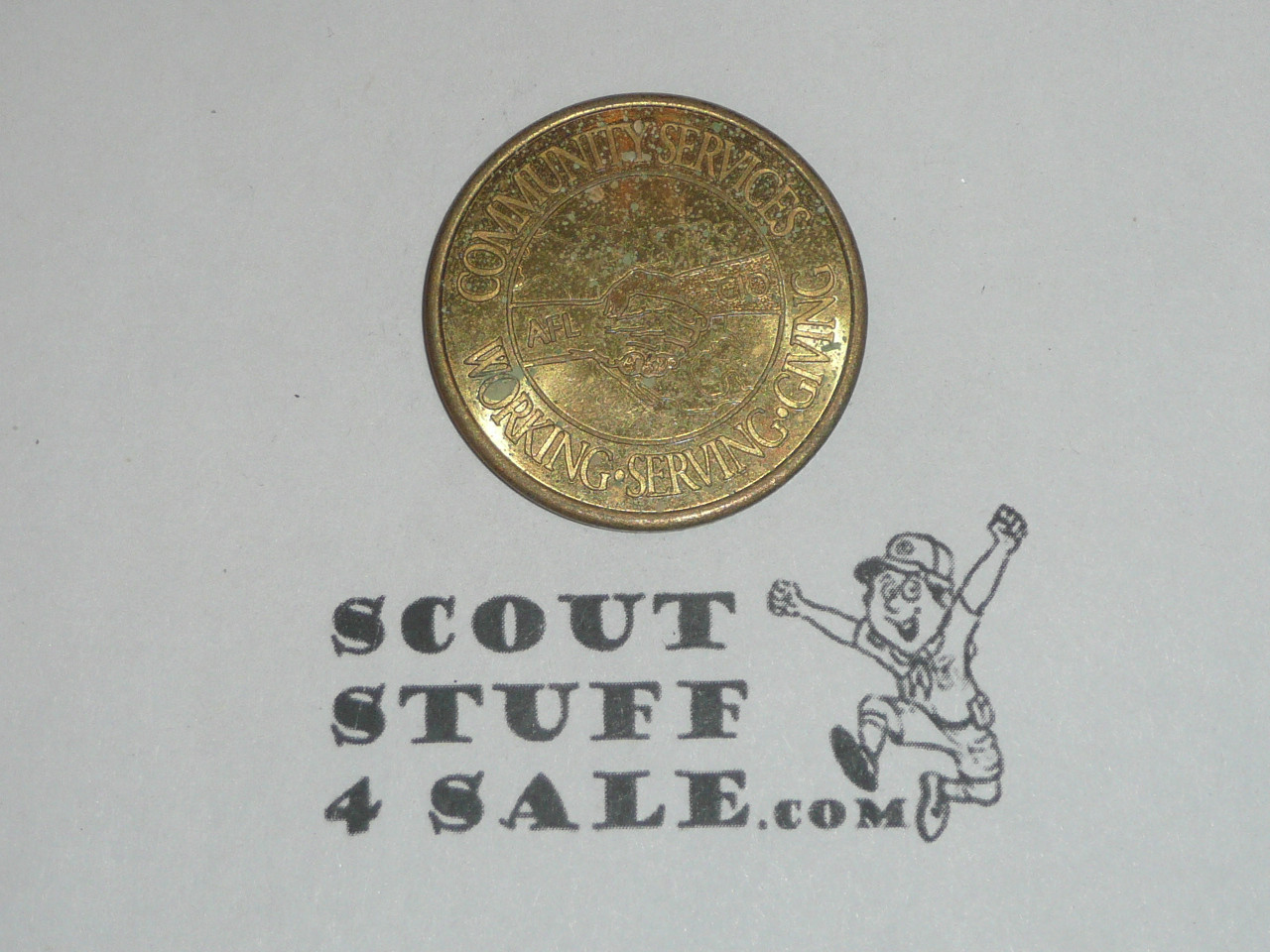 AFL/CIO Boy Scout Coin / Token with BSA Emblem on the front