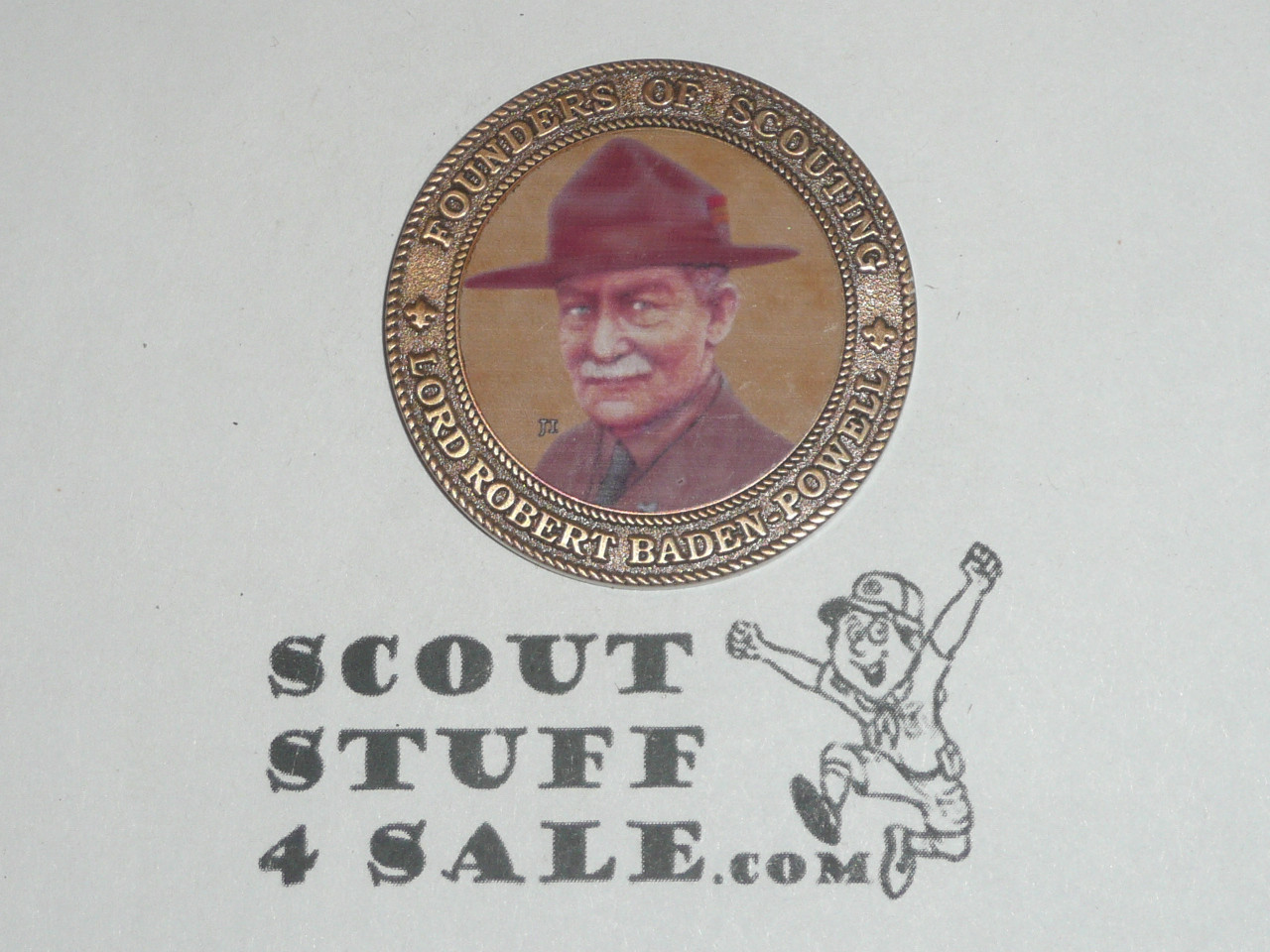 Boy Scout Founders of Scouting Coin / Token, Lord Baden Powell
