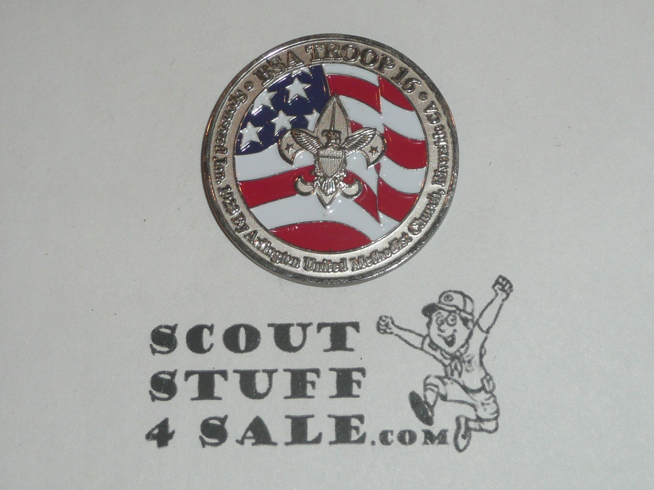 Riverside County Council Troop 12 80th Anniversary Challenge Coin / Token