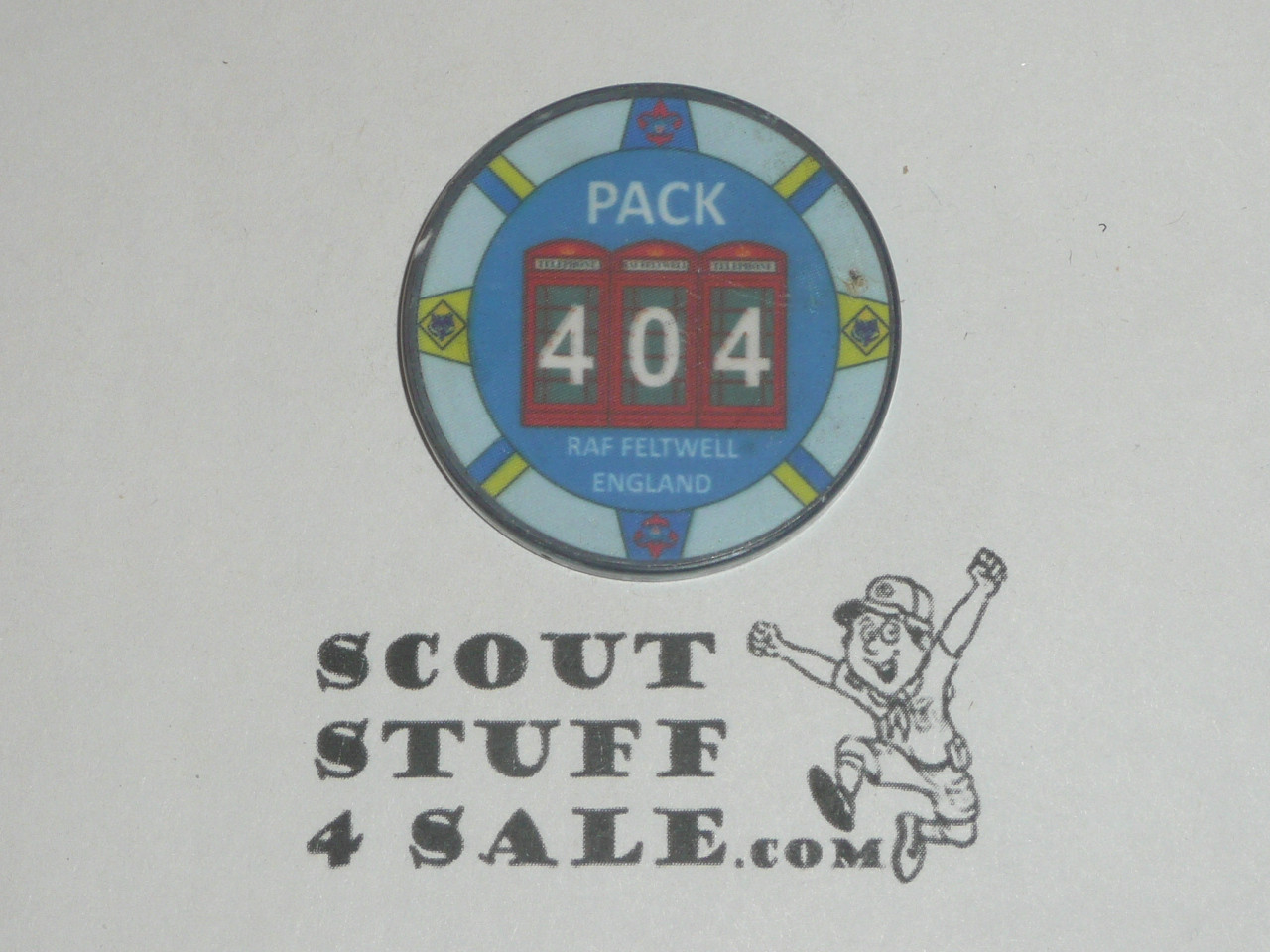 Transatlantic Council Pack 404, RAF Feltwell England, Token