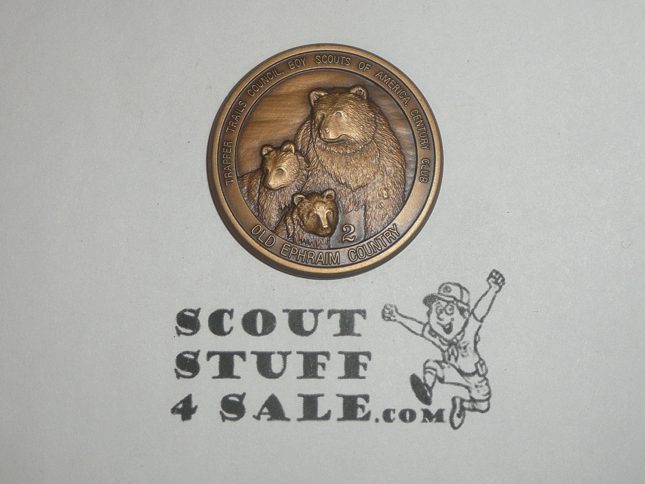 Trapper Trails Council Old Ephraim Challenge Coin / Token